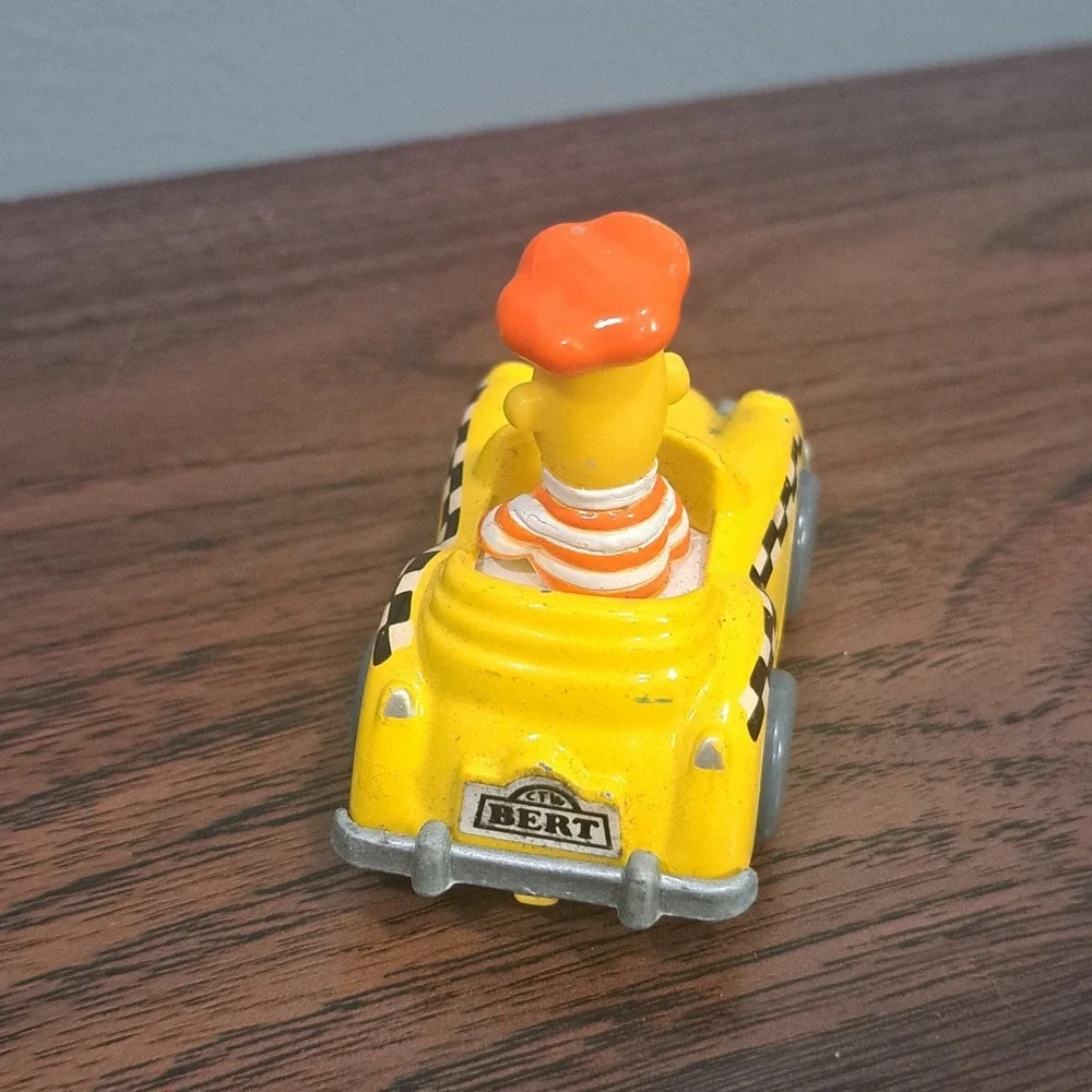 VTG 1983 Playskool Sesame Street Bert Taxi Cab‎ Diecast Car Muppets Toy Retro